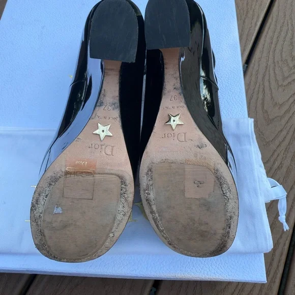 Dior Black Patent Leather Heels37 (7)